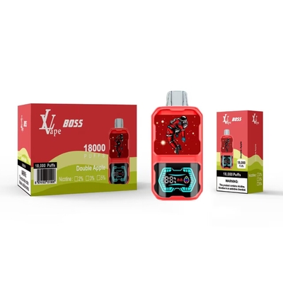 Full Screen 18 000 Puffs Vape Bar sekali pakai dengan Koil Mesh dan Baterai Berkualitas Panjang