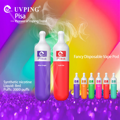 1.4ohm 3000 Puff Disposable Vape TPD Botol Bentuk 30mg Nikotin Vape